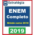 ENEM Completo 2019 ESTRATÉGIA - Brinde Curso completo 2018 - Exame Nacional do Ensino Médio Vestibular 2019